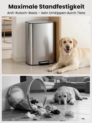 Cubo Basura Cocina YEAUPE PRO 40L Acero Inox