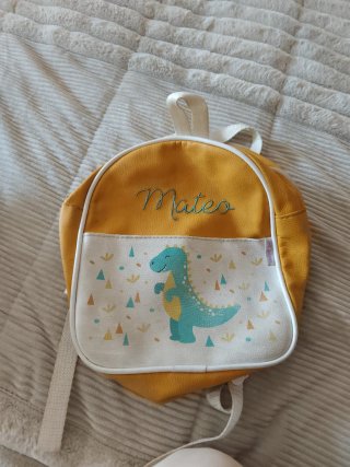 Mochila infantil Mateo dinosaurio guardería