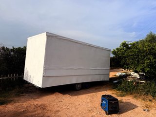 Remolque de tiro listo para trabajar 6 metros