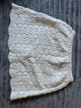 Pantalón blanco de crochet