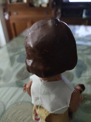 Muñeca antigua cartón piedra