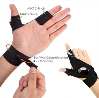 Guantes con luz LED