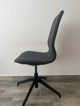 Silla de escritorio Ikea gris tela