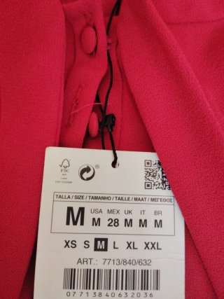 Vestido Zara Woman Rojo