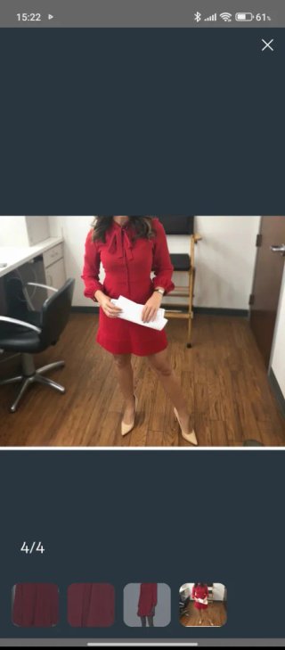 Vestido Zara Woman Rojo