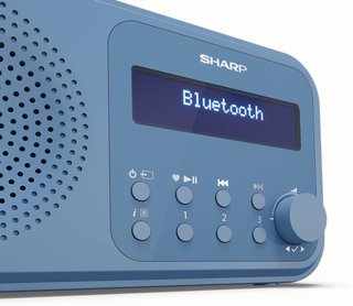 - Sharp radio digital portátil bluetooth azul