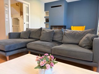 Divano Banak Chaise Longue 270cm Blu Petrolio