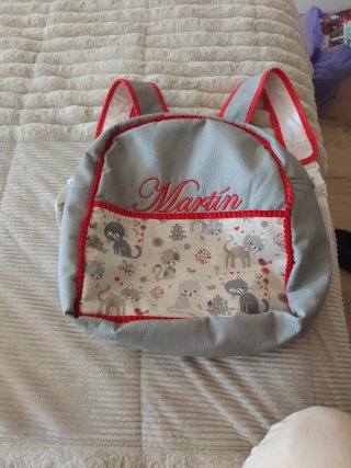 Mochila guardería y portameriendas infantil