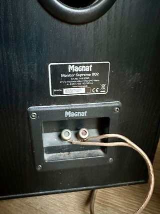 Altavoces Magnat Negros y Plateados