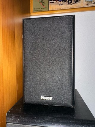 Altavoces Magnat Negros y Plateados