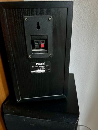 Altavoces Magnat Negros y Plateados