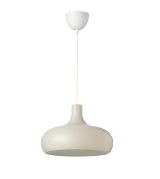 Lámpara de techo VÄXJÖ IKEA beige