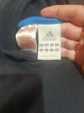Sudadera Adidas Negra y Azul