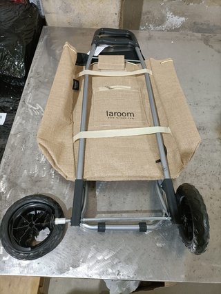 - Laroom carro de compra resistente bolsillo