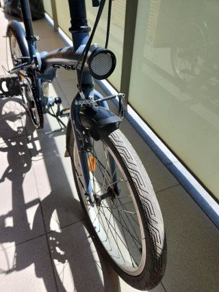 Bicicleta Plegable Gris + Acesorios