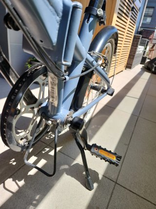 Bicicleta Plegable Gris + Acesorios