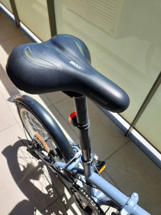 Bicicleta Plegable Gris + Acesorios