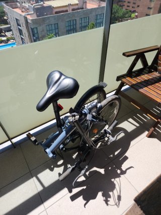 Bicicleta Plegable Gris + Acesorios