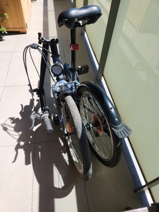 Bicicleta Plegable Gris + Acesorios