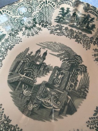 Fuente La Cartuja Sevilla Verde Porcelana
