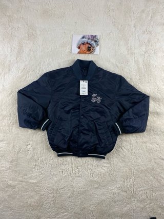 Chaqueta Bomber Zara Azul Talla S