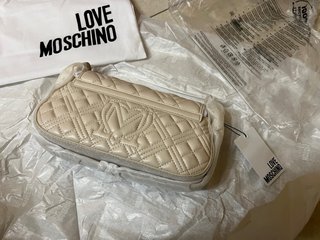 Borsa spalla Love MOSCHINO Quilted NUOVA Avorio