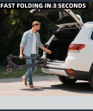 Patinete Eléctrico Negro Plegable