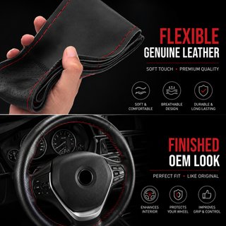 Capa Volante Pele Couro Seametal Carro Coche