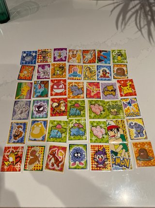 Cromos Pokémon para álbum