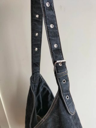 Tote bag denim black