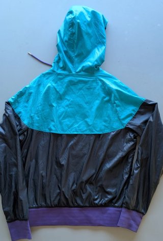 Chaqueta Nike Windrunner Morado y Turquesa retro
