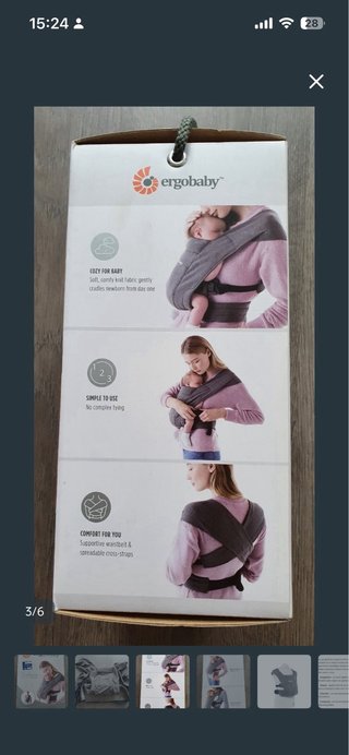 Mochila Portabebés Ergobaby Embrace Recién Nacido