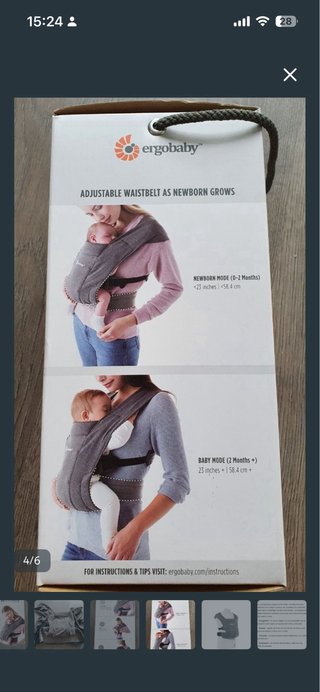 Mochila Portabebés Ergobaby Embrace Recién Nacido