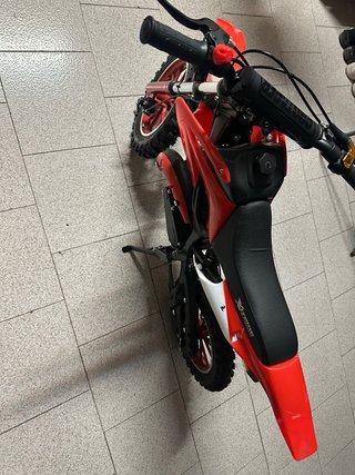 Pitbike Motocross Roja y Negra