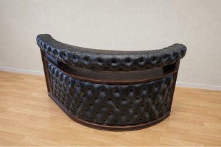 Mueble Bar Vintage Cuero y Madera