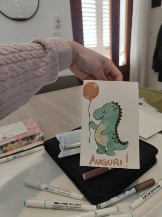 Bigliettini fatti a mano con animali
