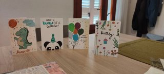 Bigliettini fatti a mano con animali