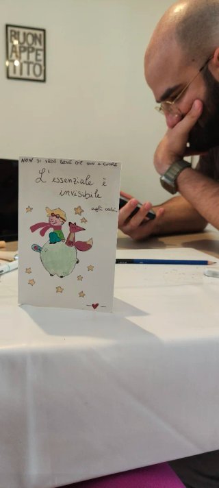Bigliettini fatti a mano con animali