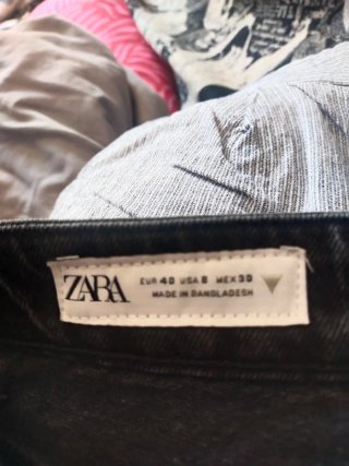 Bermudas vaqueras Zara mujer negras