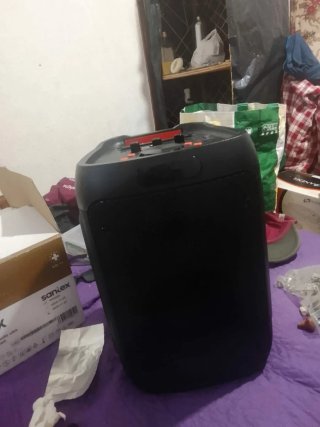 Altavoz Portátil Grande Bluetooth Negro/Rojo
