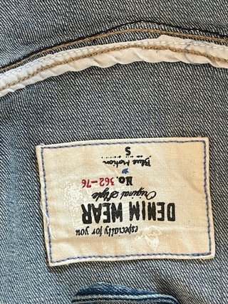 Chaqueta vaquera azul talla S