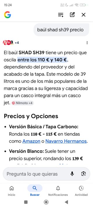 Baúl moto SHAD SH39 Negro