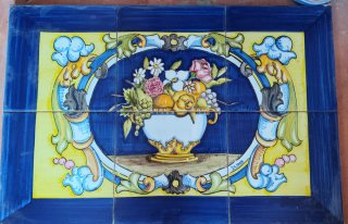 Bodegón floral pintado a mano