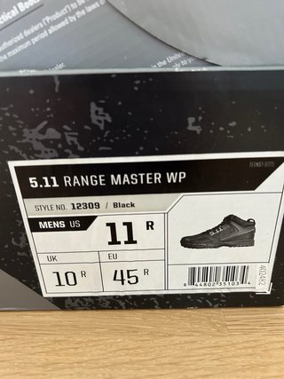 Botas tácticas 5.11 Range Master WP impermeables