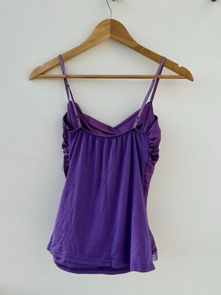 Top Cetim Roxo Vintage