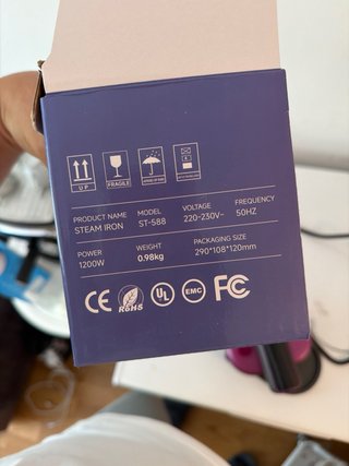 Plancha Ropa Portátil Vapor