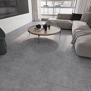 Suelo vinilo adhesivo mármol gris 3,6m²