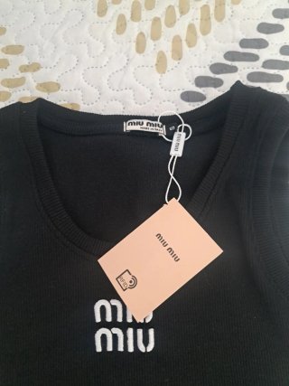 Conjunto Miu Miu Top y Shorts Negro Talla S