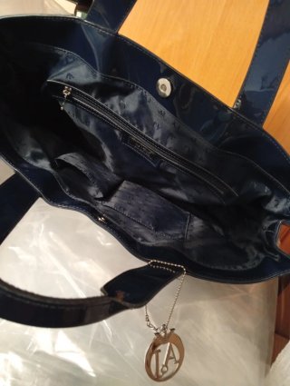 Bolso Armani Charol Azul