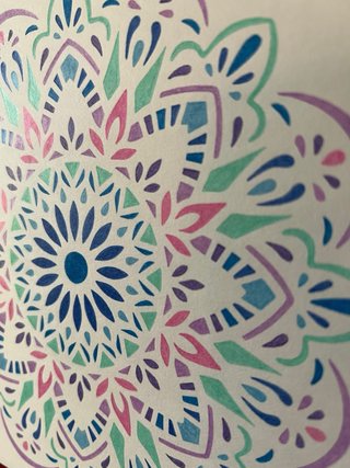 Quadretto Mandala Decorativo Colorato